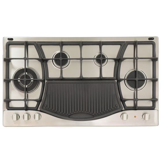 Ariston Built-in Gas/Electric Hob, 5 Burners, Silver - PH 941 MSTBGH