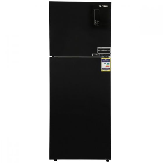 ثلاجة فريش نوفروست، 397 لتر، اسود - FNT-MR470YGB Glass