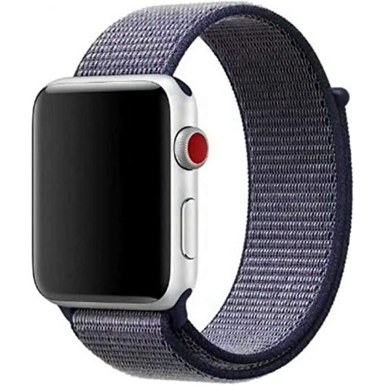 For Apple Watch 1 / 2 / 3 / 4 / 5 / SE / 6 Size 44mm / 42mm Comfort Woven Band from Smart Stuff - Midnight Blue