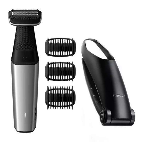Philips Wet and Dry Bodygroomer, Silver x Black - BG5020-15