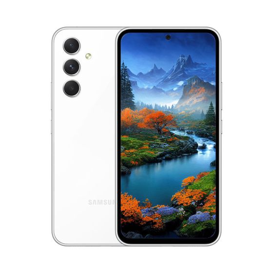 سامسونج جالكسي A54 بشريحتين اتصال، 256 جيجا، 8 جيجا رام، شبكة 4G LTE- ابيض