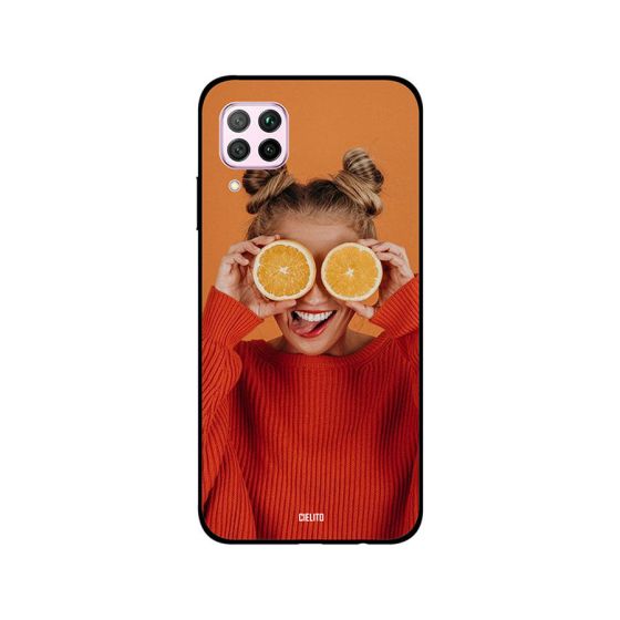 Cielito Girl Holds Orange On Eyes Printed Back Cover for Huawei Nova 7i