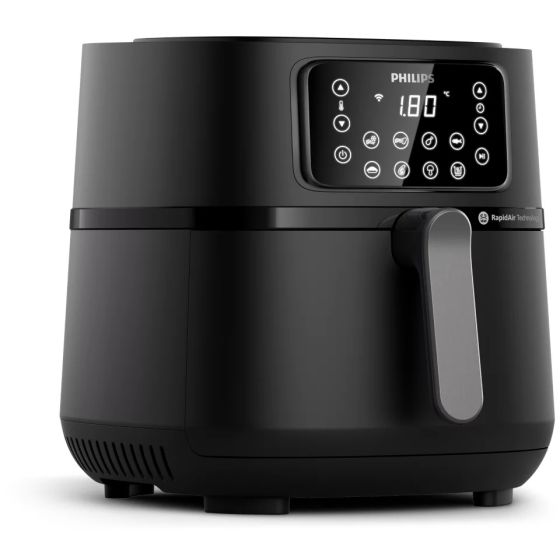 Philips 5000 Series XXL Digital Air Fryer, 7.2 Liters, 2000W, Black - HD9285/91