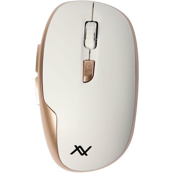 Lavvento Wireless Optical Mouse, White and Gold - MO34W