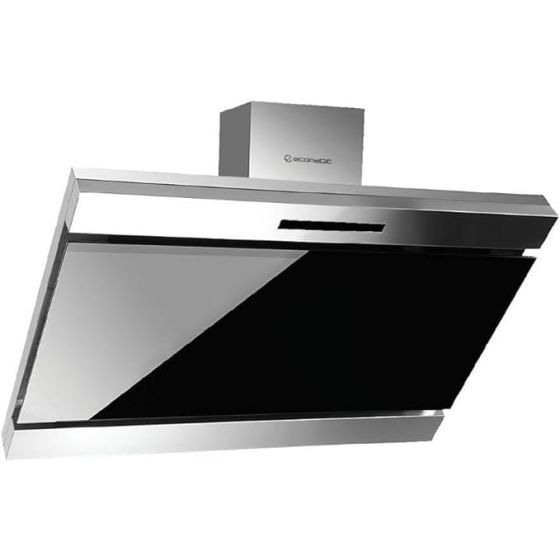Ecomatic Built-In Decorative Hood, 90 Cm, Black and Silver - H9210FOT