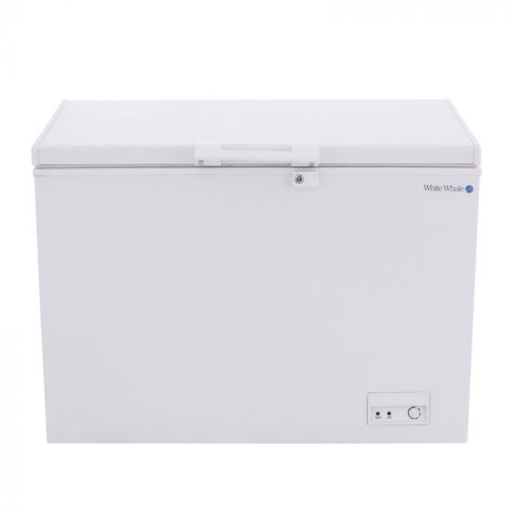 White Whale Defrost Chest Deep Freezer, 295 Liters, White - WCF3350C with iLock Power Strip, 3 Outlets, 2860W - White