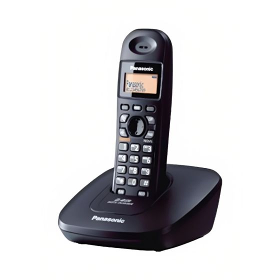 Panasonic Cordless Home Telephone, Black - KX-TG3611