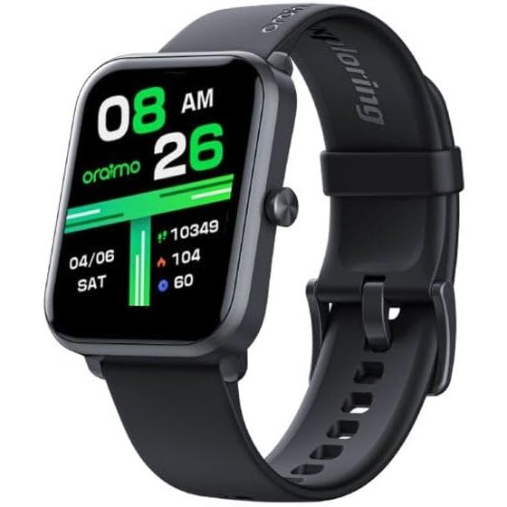 Oraimo 3 Pro Smart Watch, Black Case and Black Strap- OSW-34 
