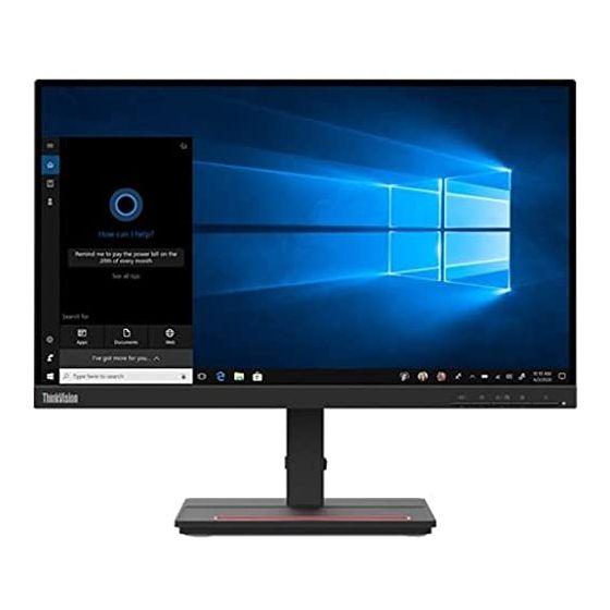 شاشة LCD WLED لينوفو ثينك فيجين 21.5 بوصة، 75 هرتز، 4 مللي ثانية، دقة FHD، اسود - S22e-20
