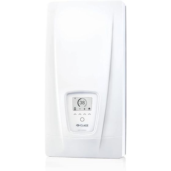 Clage Dex Next Instant Water Heater, 27 KW, White