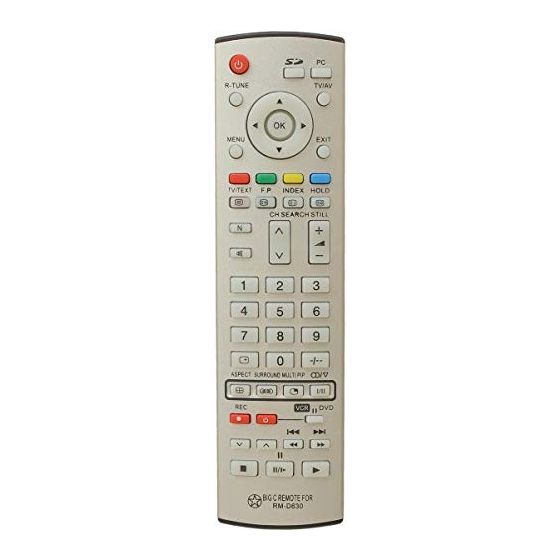 Remote Control For Panasonic TV