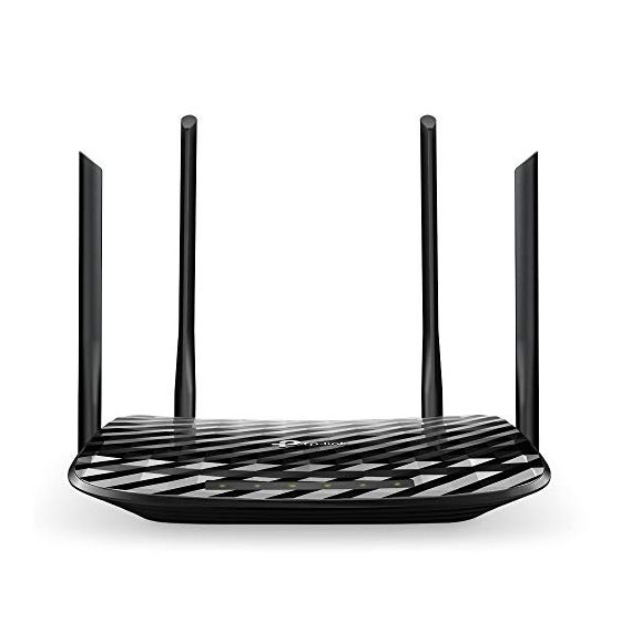 TP-Link Archer C6 Wireless Router, Black - AC1200