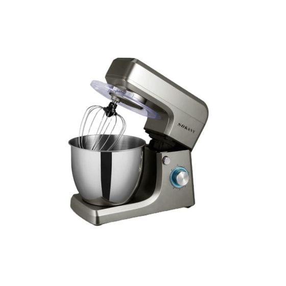 Sokany Electric Stand Mixer, 8 Liters, 1500 Watts, Silver - Sk-1511