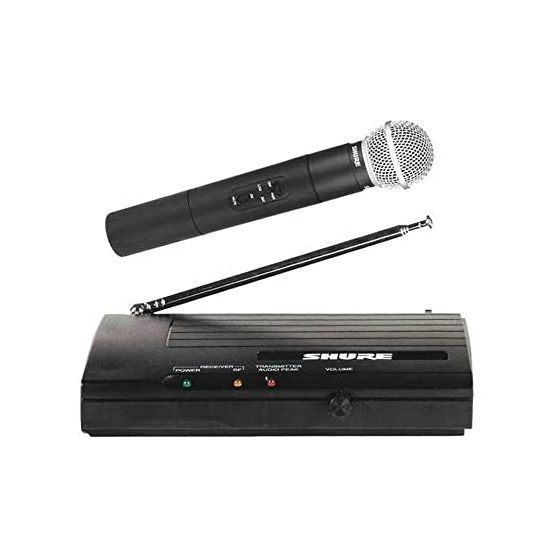 ميكروفون لاسلكي شور، اسود - SH-200