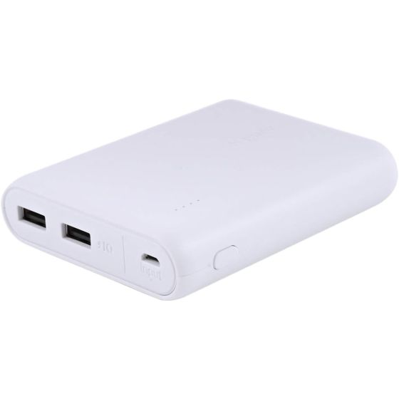 باور بانك سلكي انكر، 2 منفذ USB، سعة 13000 مللي امبير، ابيض - A1215 