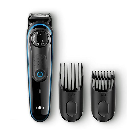 Braun Beard Trimmer with Gillette Fusion ProGlide Razor, Black - BT3040