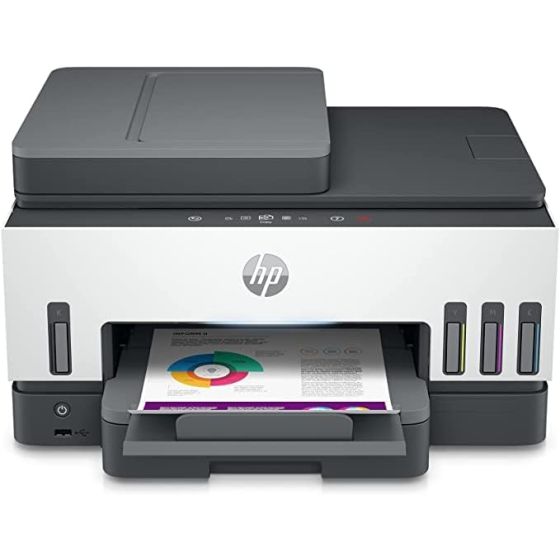 HP Smart Tank 790 All in One Wireless Printer, White and Grey - 4WF66A