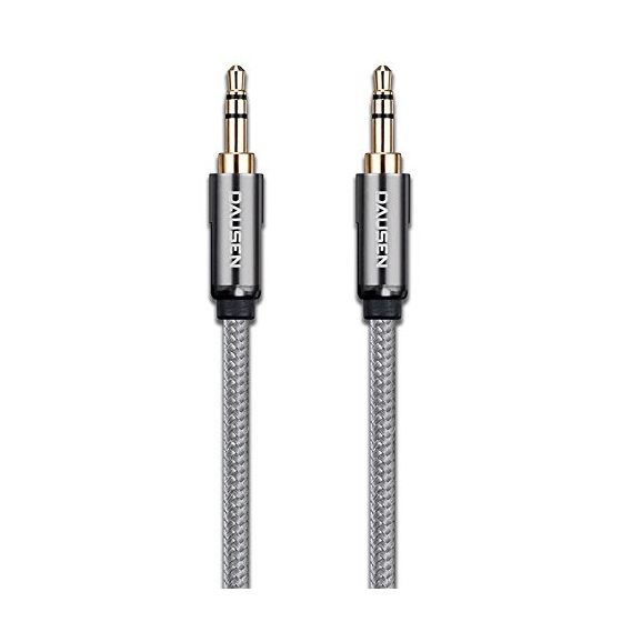 Dausen 3.5mm Hi-Fi AUX Cable, Grey - TR-CA018GY
