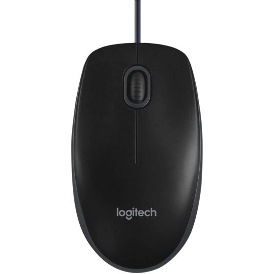Logitech M90 Optical Wired Mouse - Black