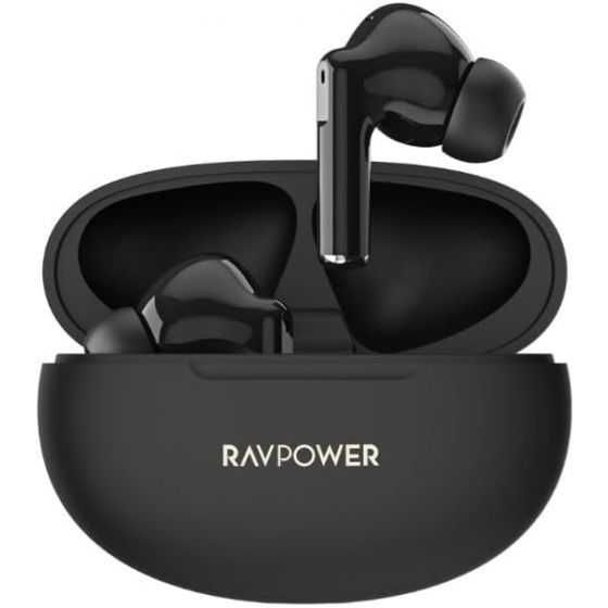 RAVPower Studio Earbuds, IPX5 Waterproof, Black - RP-BH1018