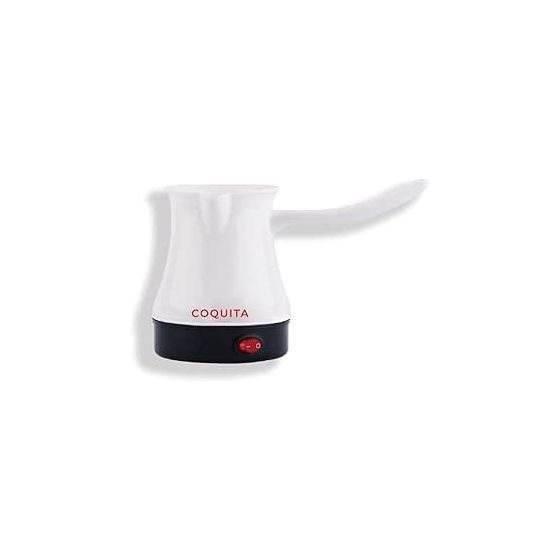 Coquita Turkish Coffee Maker, 1 Cup, 600 Watt - Black and White