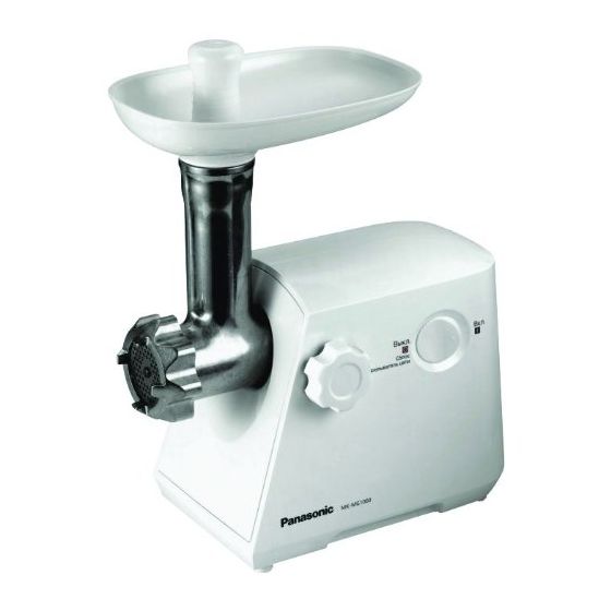 Panasonic Meat Grinder, 1500 Watt, White - MK-MG1500