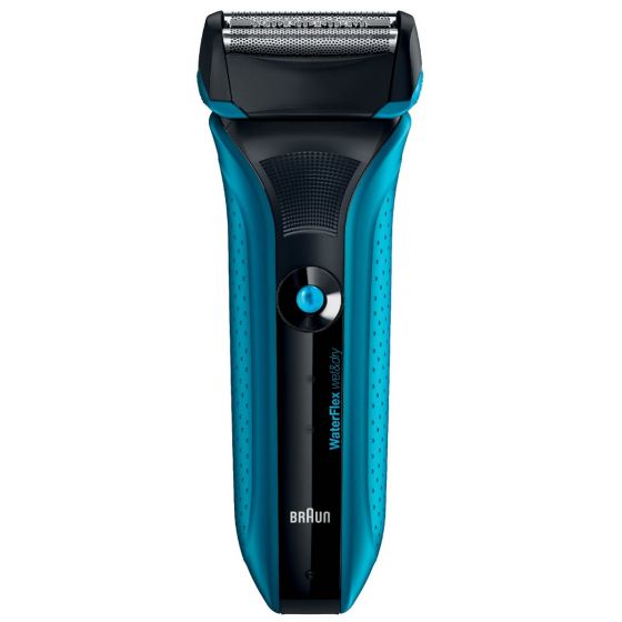 Braun WaterFlex Wet & Dry Cordless Shaver, Black/Blue - WF2S