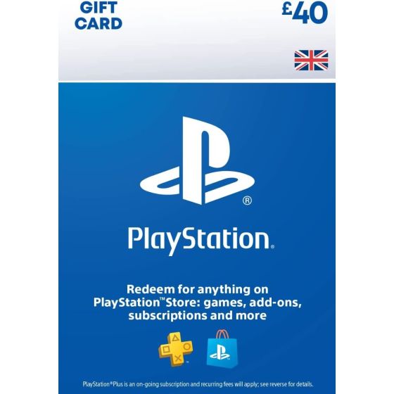 كارت ديجيتال PSN سوني بلايستيشن 40 يورو - المملكة المتحدة