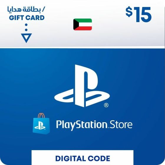 PlayStation PSN Card, 15 USD - Kuwait Store (Physical Card)