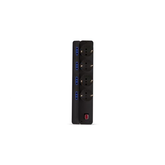 مشترك كهربائي اليوس، اسود - Basic 12 Sockets