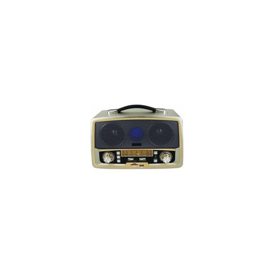 Kemai Wired/Wireless Radio, 1000W, Gold - MD-1701BT