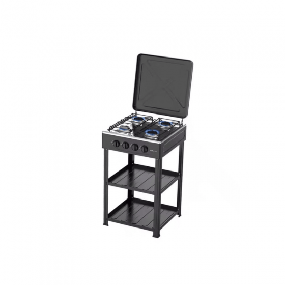 Sokany Gas Stove with Base, 8.8KW, Black - SK-07020