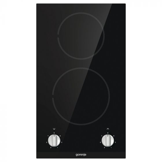Gorenje Electric Hob, 30cm, 2 Burners, Black - EC321BCSC