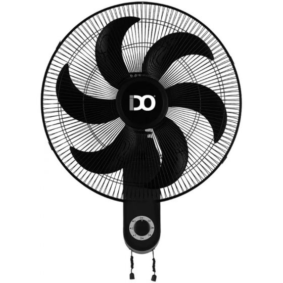 IDO Wall Fan, 18 Inch, Black - WF18-BK
