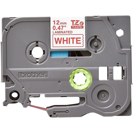 Brother Label Tape, 0.47 mm x 8 Meters, Red on White - TZE-232