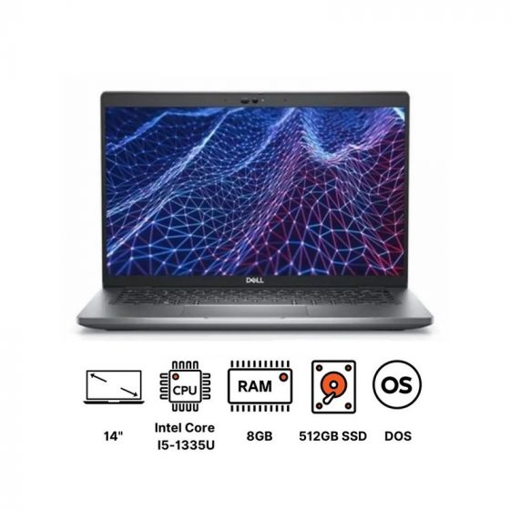 DELL Latitude 5440 Laptop, Intel Core i5-1335U, 512GB SSD, 8GB RAM, 14 Inch FHD Display, Intel UHD Graphics, FreeDOS - Grey