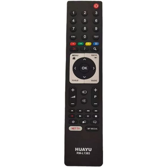 Huayu Remote Control for Grundig Beko Arcelik TV 3D, Black - RM-L1383