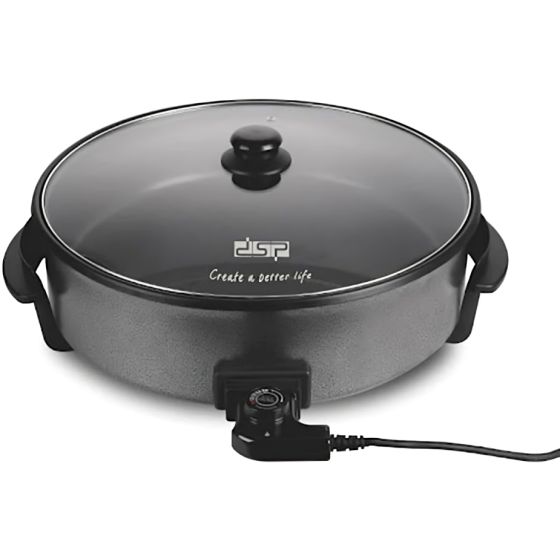 DSP Electric Pan, 1500W, 7.5 Liters, 40CM, Black - KC3030A