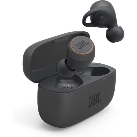 JBL Live 300 In-Ear Wireless Earphones, with Microphone, Black- JBLLIVE300TWSBLKAM