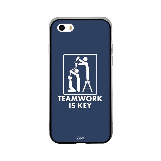 Teamwork Is Key Printed Back Cover for Apple iPhone SE