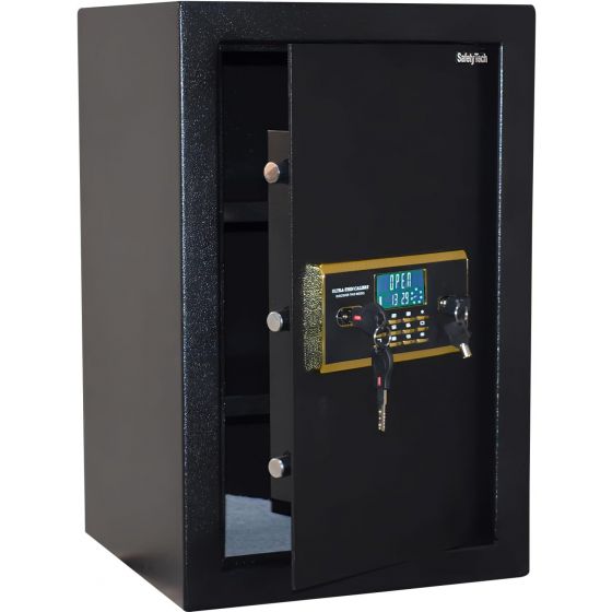 Safety Tech Jumbo Digital Safe Box, Black - GN60BLT