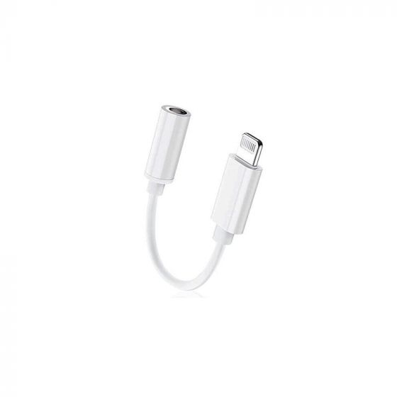 Celebrat Lightning to Headphone Jack Adapter, White - KX 3287