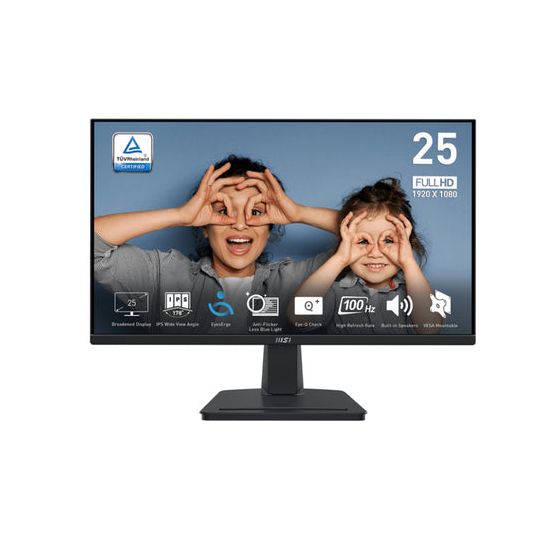 شاشة IPS ام اس اي، بدقة FHD، معدل تحديث 100 هرتز، اسود - PRO MP251