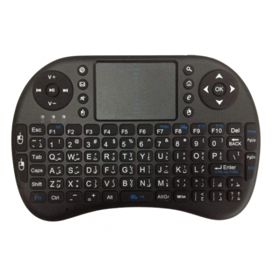 Mini Wireless Keyboard with Touchpad, Black - i8 Plus