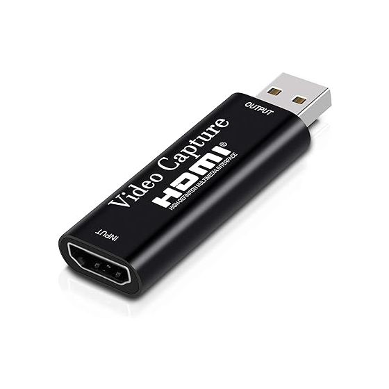 كارت التقاط فيديو وصوت ابكسوزو، 4K HDMI، منفذ USB 3.0 - اسود