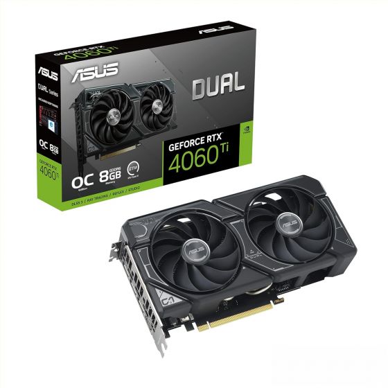 كارت شاشة اسوس دوال جي فورس RTX 4060 Ti OC ايديشن، 8 جيجا