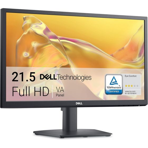 شاشة ديل 21.5 بوصة FHD، معدل تحديث 75 هرتز، تقنية VA، اسود - SE2225H