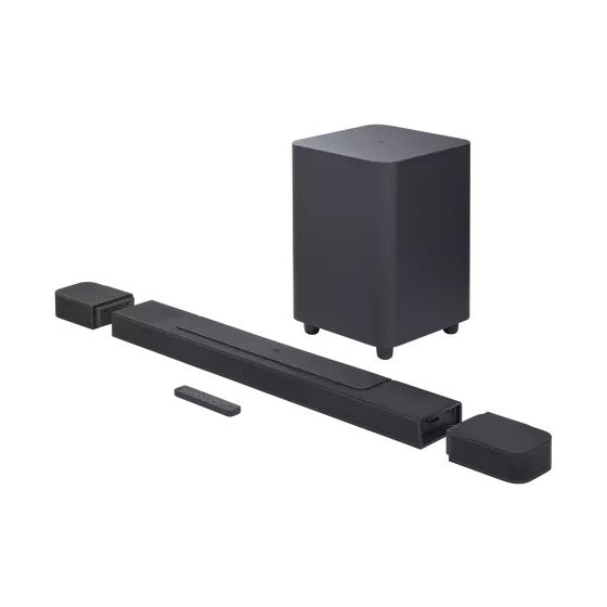 JBL 1000 Bluetooth Sound Bar and Subwoofer, 4-Pieces, 880W - Black
