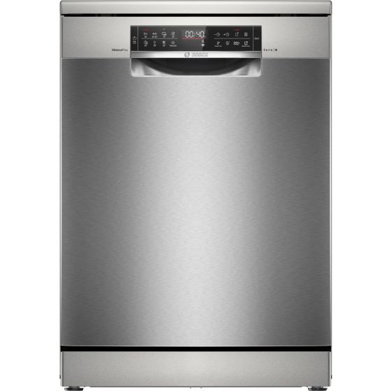 Bosch Series 6 Freestanding Dishwasher, 13 Persons, 60 cm, Silver Inox - SMS6EAI80T