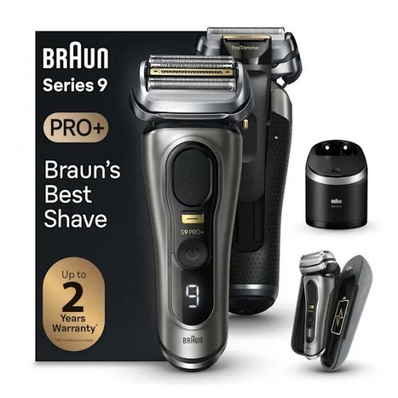 Braun Series 9 Pro Plus 9575cc Rechargeable Shaver, Wet and Dry- Black
